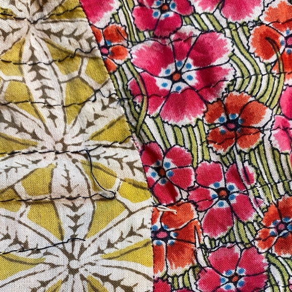 Colorful Patchwork Strapless Harem Bubble Romper - Picture 10 of 10